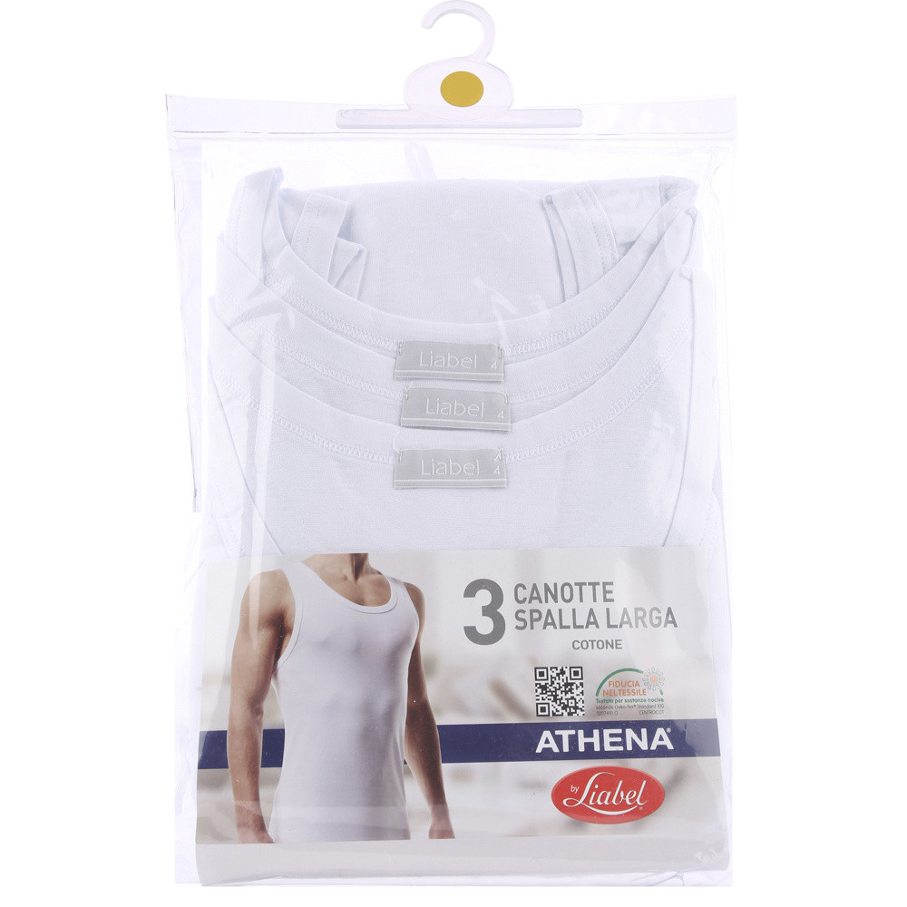 Tris Canottiere Uomo 6 Bianco Athena By Liabel - Foto 2