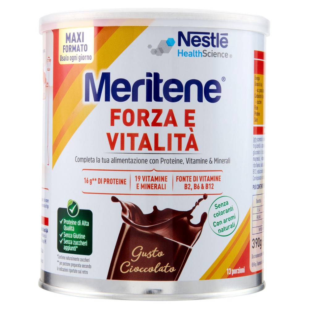 Meritene Forza E Vitalità Gusto Cioccolato 390g - Foto 1