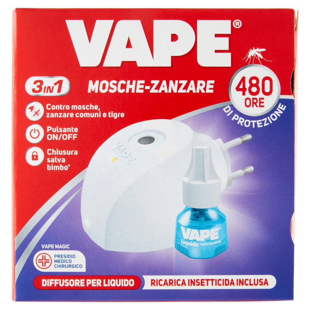 Elettroemanatore Antimosche E Antizanzare Giorno&Notte Vape + Ricarica - Foto 1