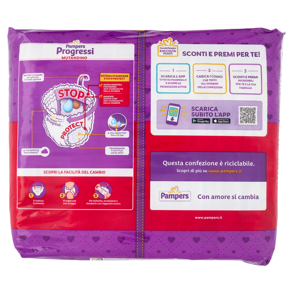 30 Pannolini Progressi Mutandino Taglia 6 XL Pampers - Foto 3