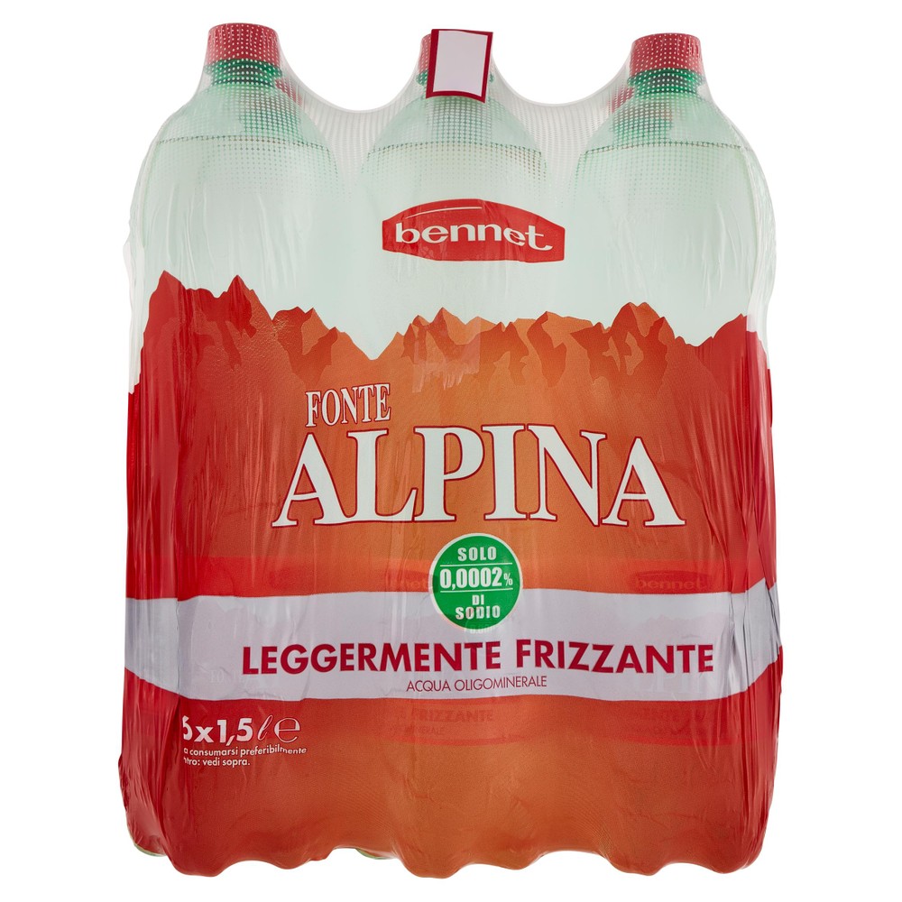 Acqua Leggermente Frizzante Bennet 6 Da L.1,5 - Foto 1