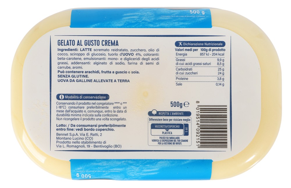 Vaschetta Gelato Alla Crema Bennet - Foto 3