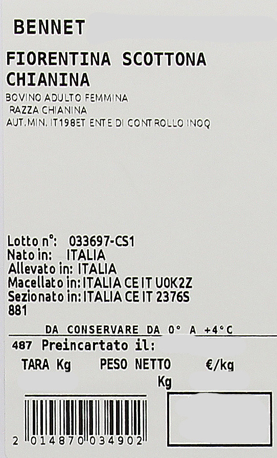 Fiorentina Di Scottona Chianina - Foto 3