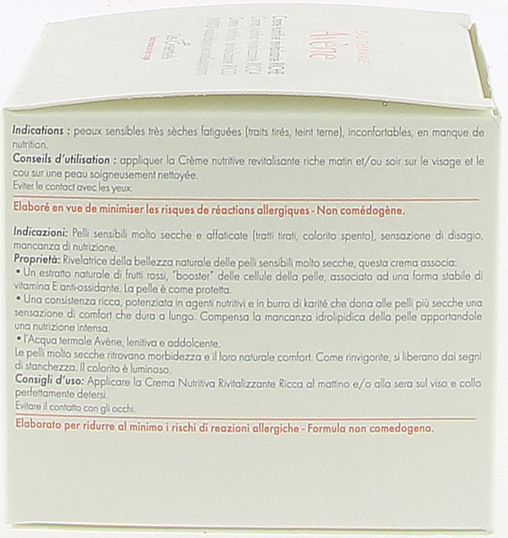 Crema Nutritiva Rivitalizzante Ricca Avene - Foto 2