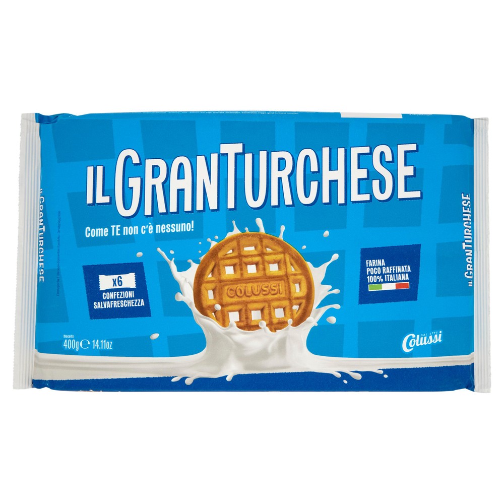 Biscotti Frollini Il Granturchese Confezione Riciclabile Colussi - Foto 1