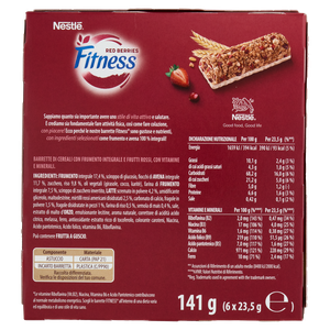 Barrette Red Berries Cereali Integrali E Frutti Rossi 6x23,5g Fitness - Foto 3
