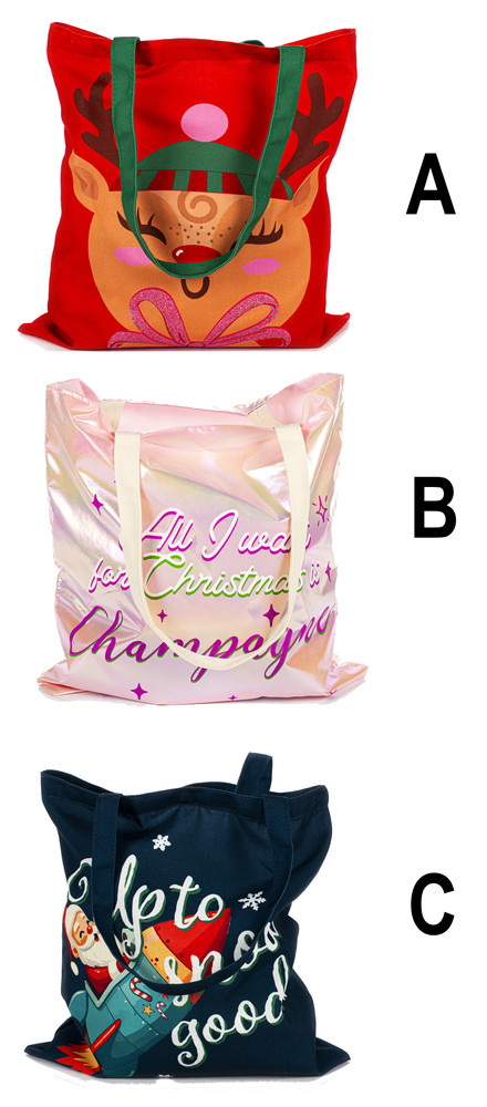 Borsa Canvas Natale - Foto 1