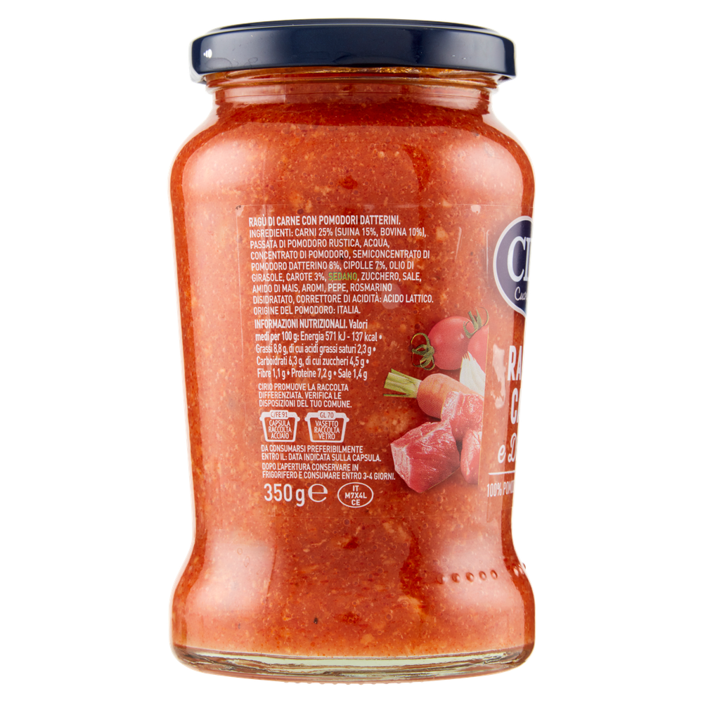 Ragu' Di Carne Con Pomodori Datterini Cirio - Foto 2