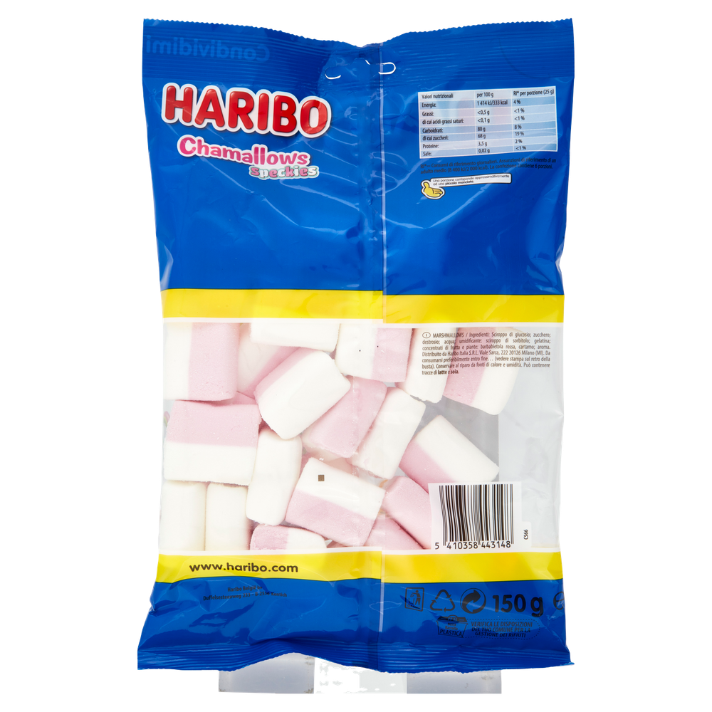 Caramelle Chamallows Speckies Morbide Gusto Frutta E Vaniglia Haribo - Foto 3