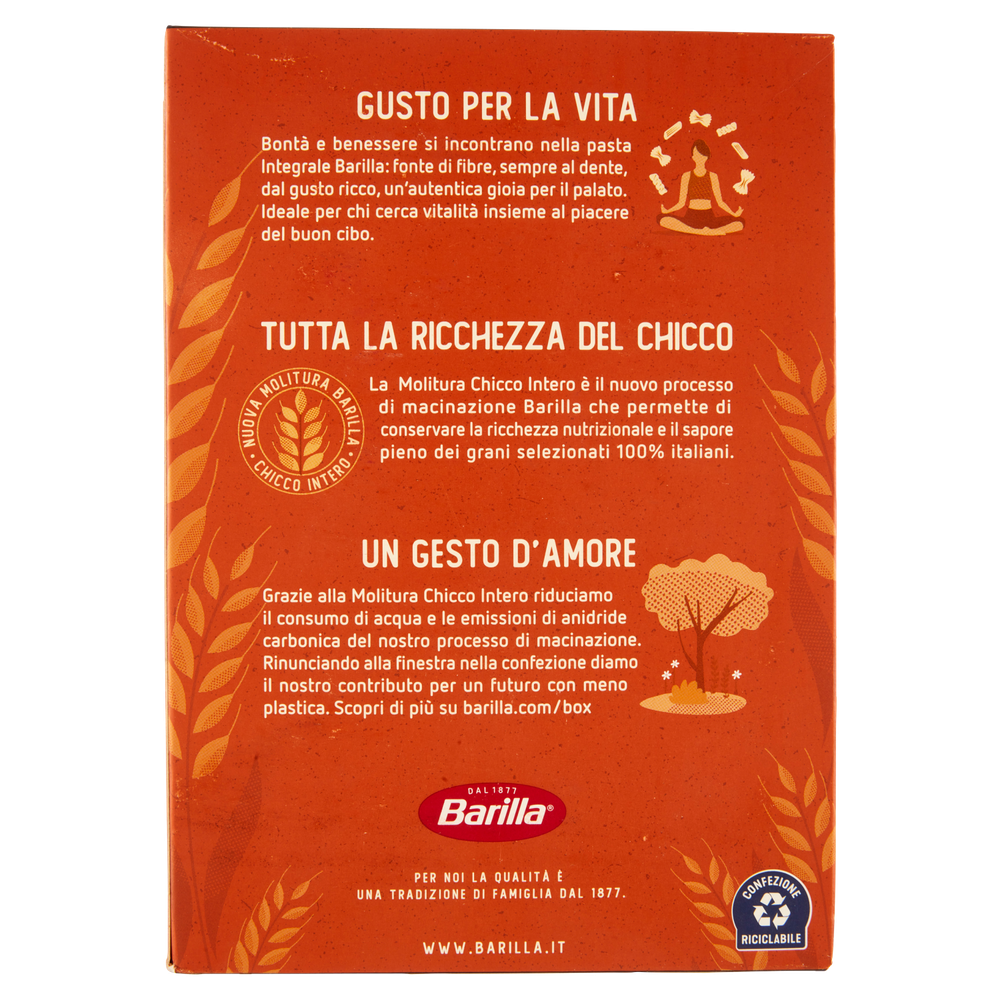 Pasta Fusilli Integrali 100% Grano Italiano Barilla - Foto 3