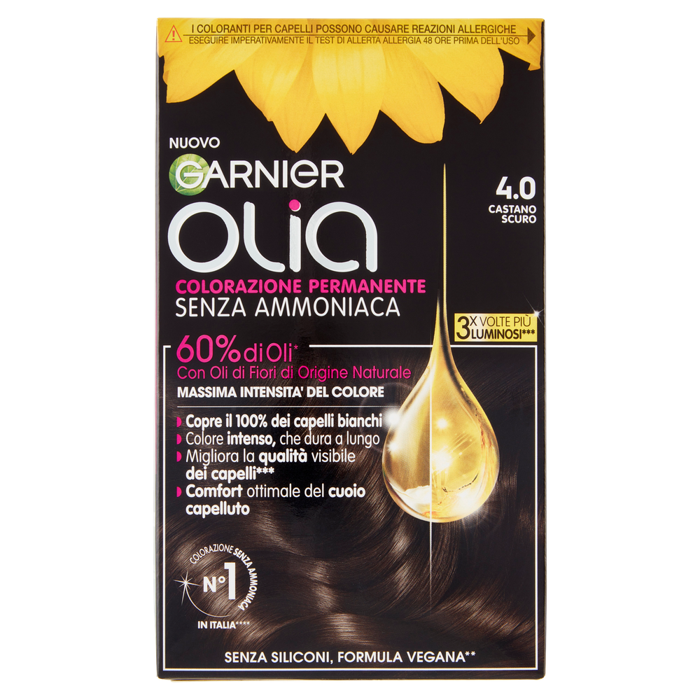 Colorazione Capelli 4.0 Castano Scuro Olia Garnier - Foto 1