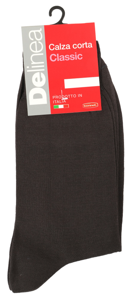 Calze Corte Uomo 39/41 Antracite Maglia Liscia Delinea - Foto 1
