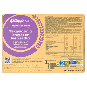 Barrette Bakes Frutta E Avena 4x45g Kellogg's - Foto 3