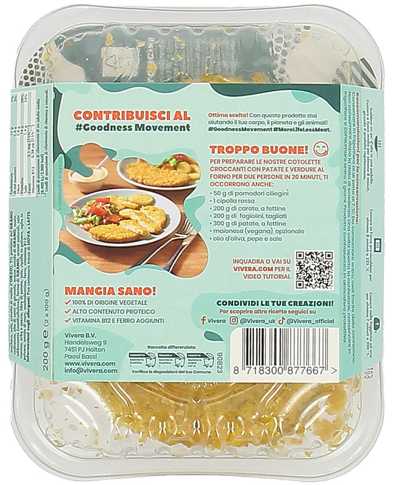 Cotolette Croccanti Vegane Vivera - Foto 2