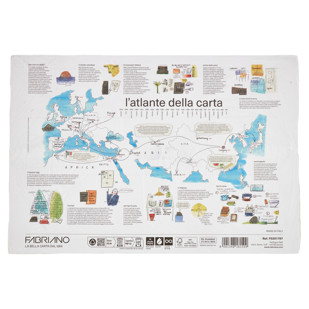 Blocco Da Disegno 4 Formato 33x48 Riquadrato Fabriano - Foto 3