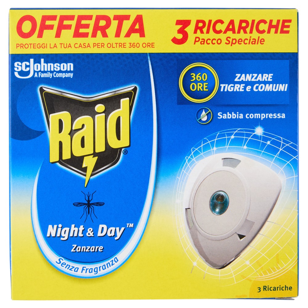 Tripla Ricarica Per Diffusore Elettrico Night&Day Raid - Foto 1