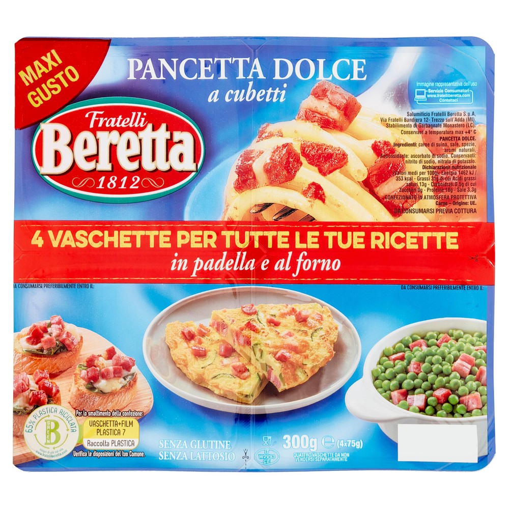 Cubetti Pancetta Dolce Beretta - Foto 1