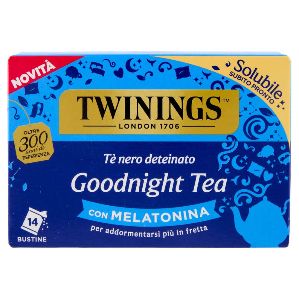 14 Bustine Te' Nero Solubile Deteinato Goodnight Tea Twinings - Foto 3