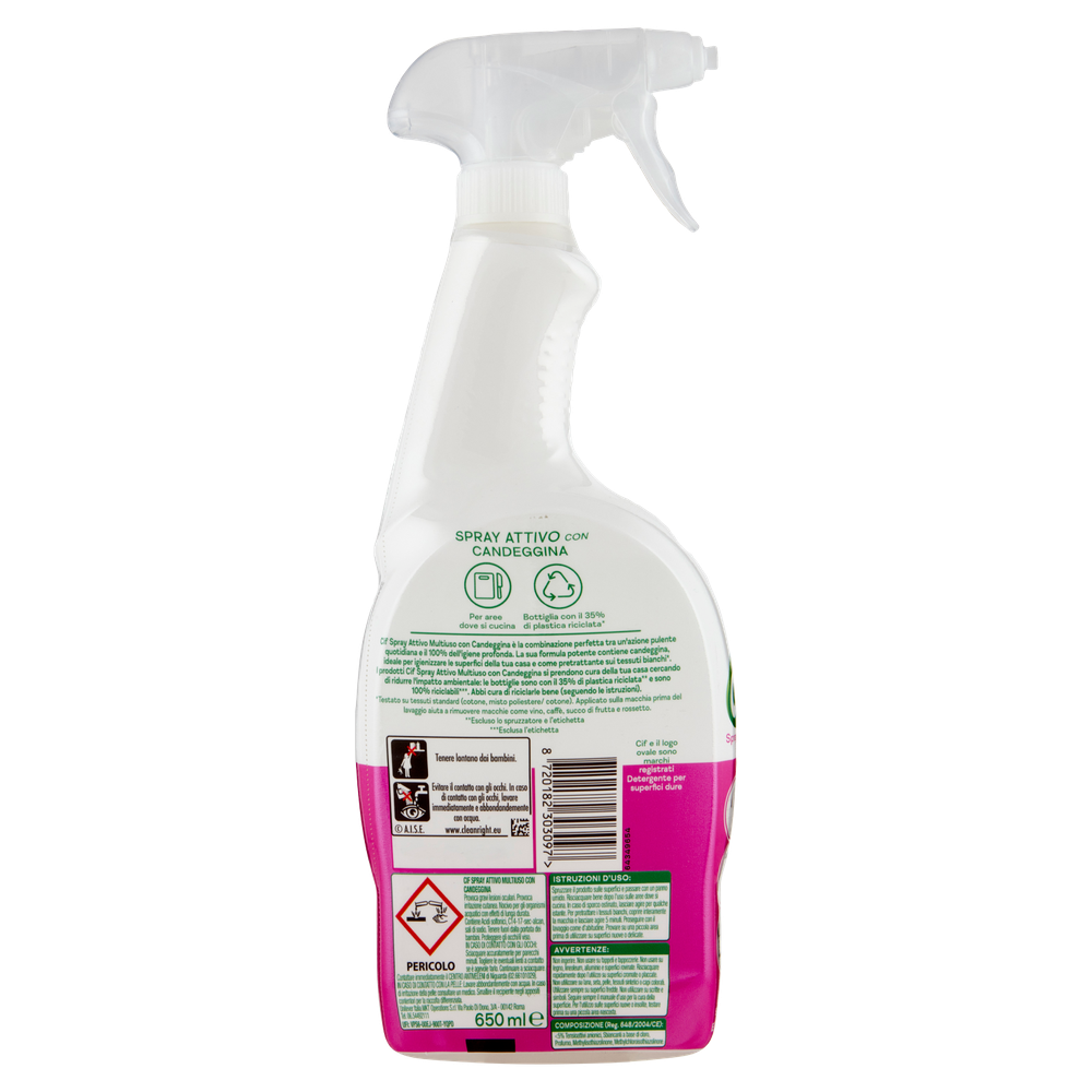 Detergente Spray Multisuperficie Con Candeggina Cif - Foto 3