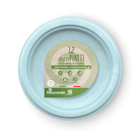 Piatto Usa & getta In Polpa Di Cellulosa Azzurro Cm . 23 Naturanda , conf . da Piatto Usa & getta In Polpa Di Cellulosa Azzurro Cm . 23 Naturanda , conf . da