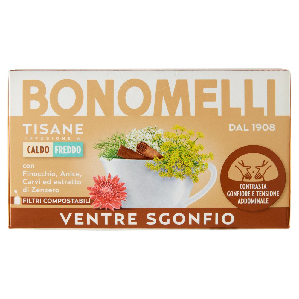 Tisana Ventre Sgonfio Con Finocchio, Cannella, Anice 16x2g Bonomelli - Foto 1
