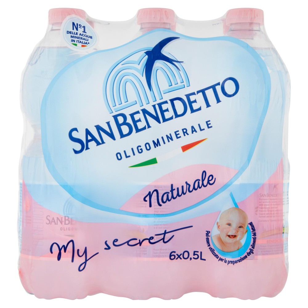Acqua Naturale San Benedetto 6 Da L.0,5