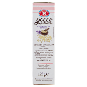 Decorazioni Per Torte Gocce Cioccolato Bianco Senza Glutine Mariarosa - Foto 2