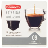 Bennet Caffè Extra Bar Capsule Compatibili Dolce Gusto, Conf.16 Capsu