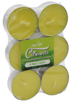 6 Maxi T-Lights Citronella 6 Maxi T-Lights Citronella