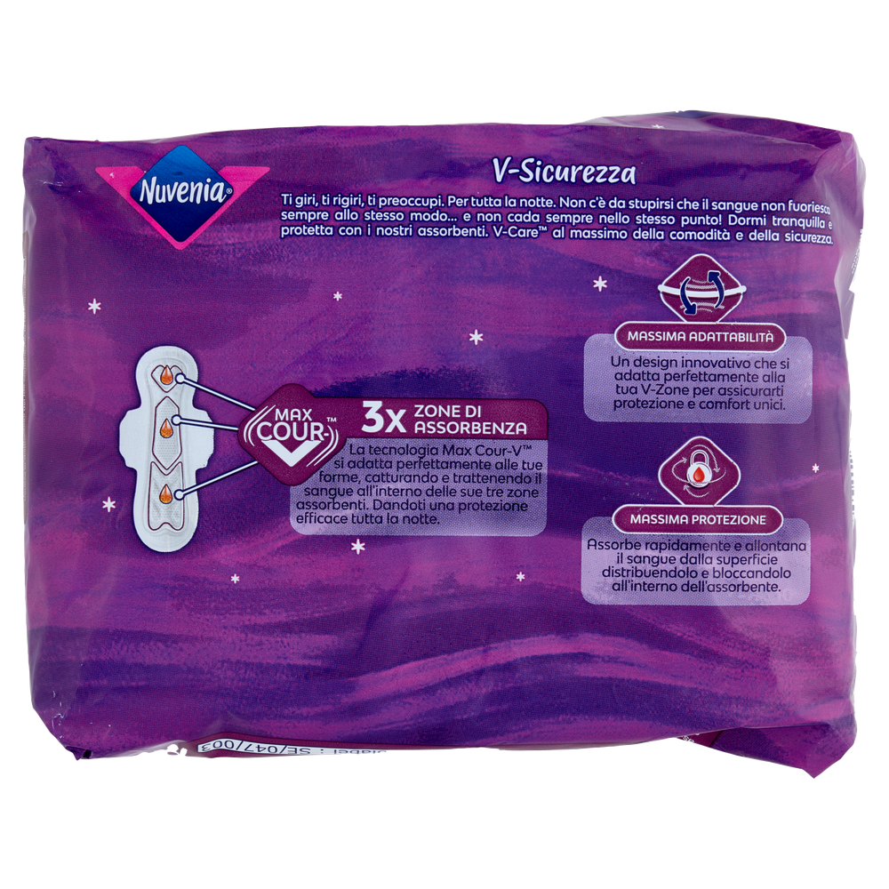40 Assorbenti Ultra Large Notte Con Ali Nuvenia - Foto 3