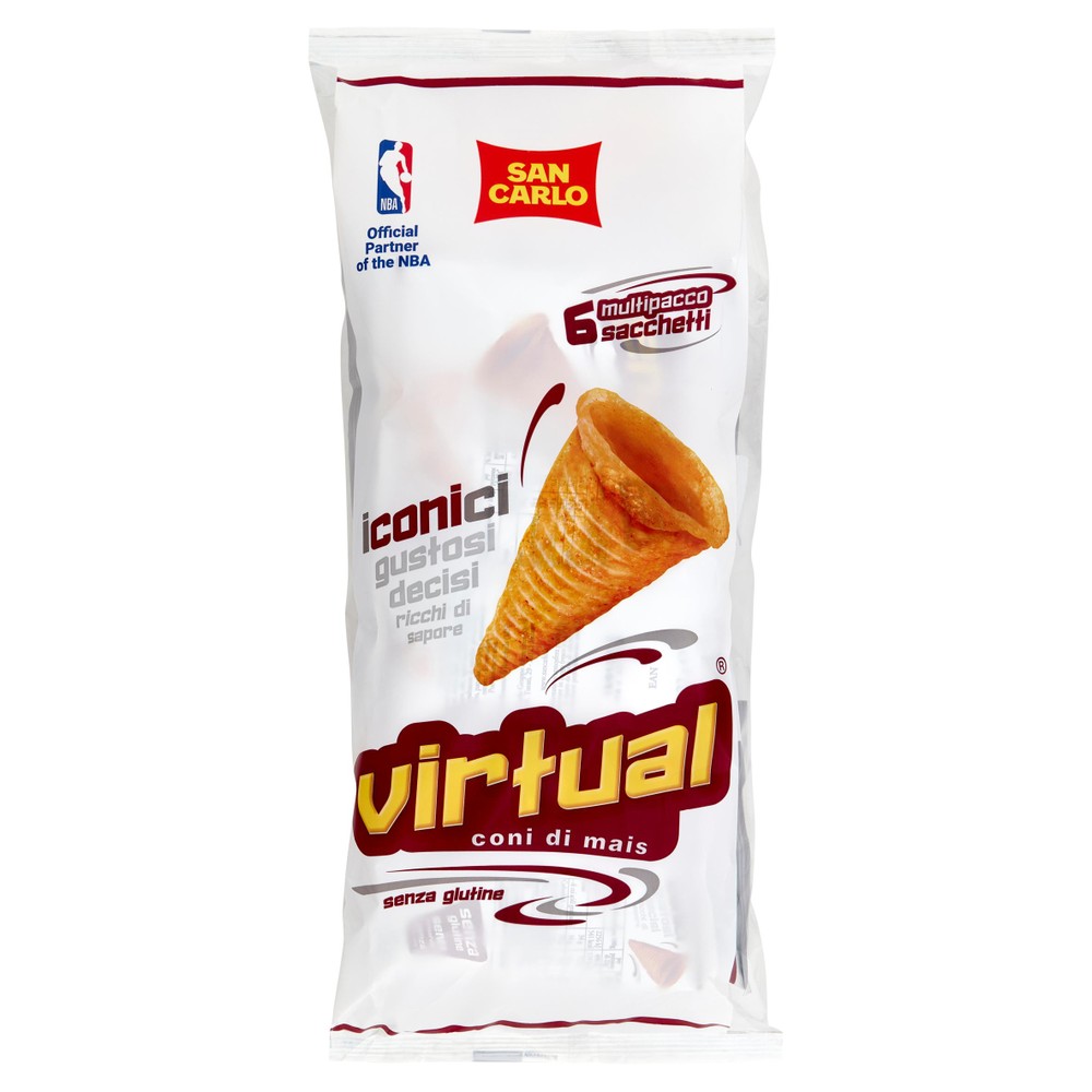 Patatine Virtual Al Mais Multipack Senza Glutine 6x22g San Carlo - Foto 1