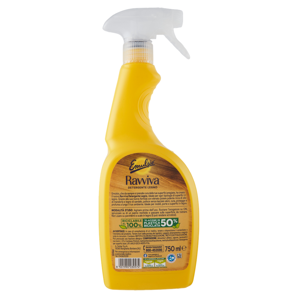 Detergente Legno Spray Ravviva Emulsio - Foto 3