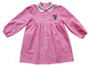 Grembiule Asilo Bambina 5 Anni Vichy Rosa Ricamo Stitch