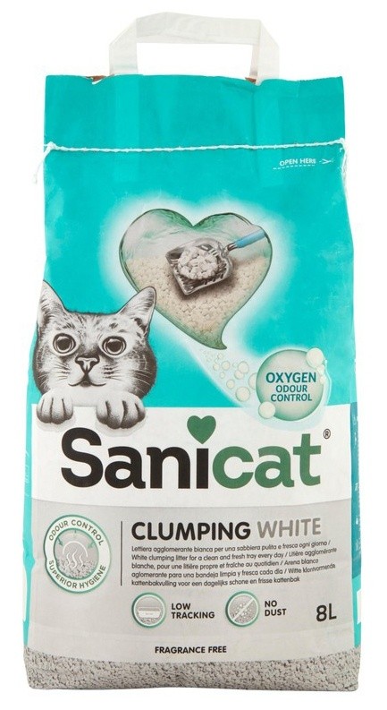 Lettiera Per Gatti Clumping White Sanicat - Foto 1