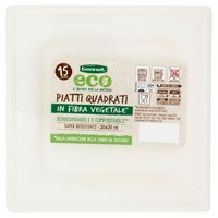 Piatti Quadrati In Polpa Di Cellulosa Bennet Eco Cm . 20 x 20 Piatti Quadrati In Polpa Di Cellulosa Bennet Eco Cm . 20 x 20