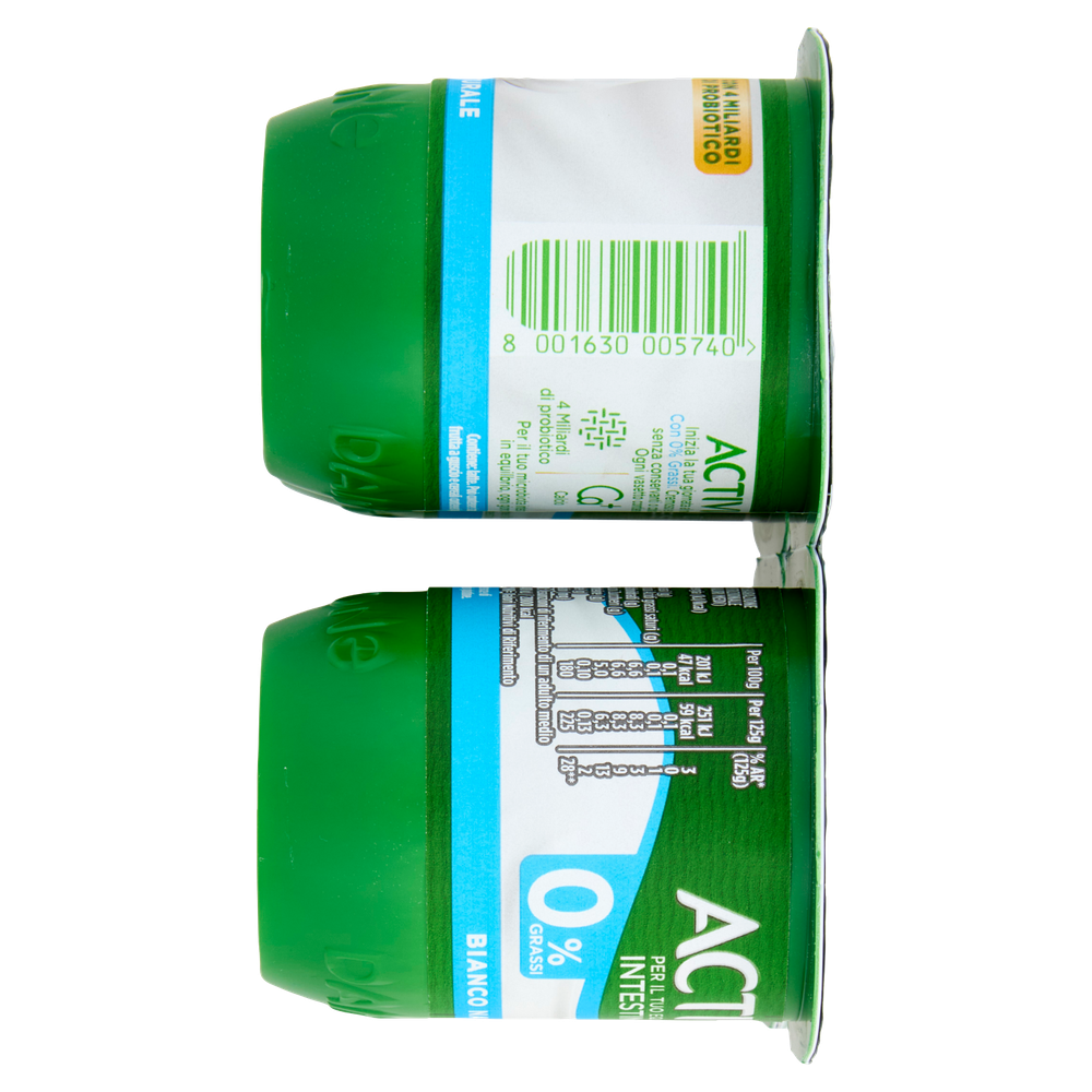 Yogurt 0% Grassi Bianco Naturale 4x125g Activia - Foto 2