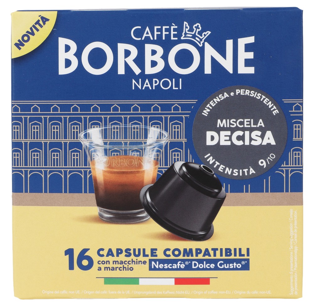 16 Capsule Compatibili Dolce Gusto Miscela Decisa Caffe' Borbone - Foto 1