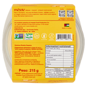 Hummus Classico 100% Naturale Mezete - Foto 3