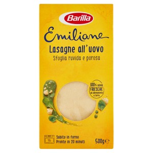Pasta All'uovo Lasagne Sfoglia Ruvida E Porosa Barilla Emiliane