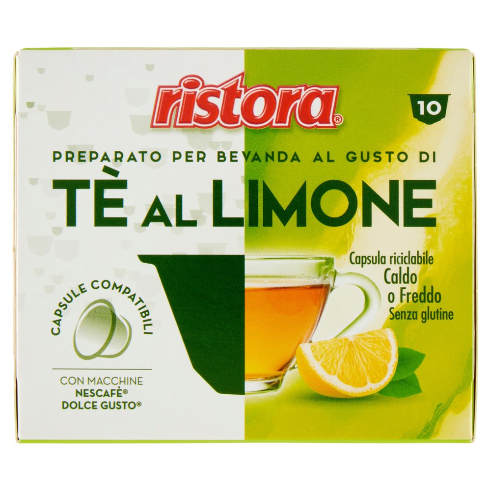 Tè Al Limone In Capsule Compatibili Nescafé Dolce Gusto 10pz Ristora - Foto 1