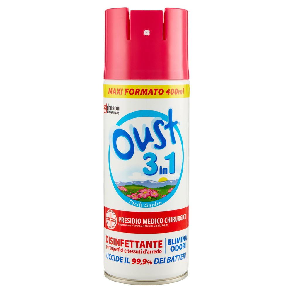 Elimina Odori Spray Disinfettante Fresh Garden 3in1 Oust
