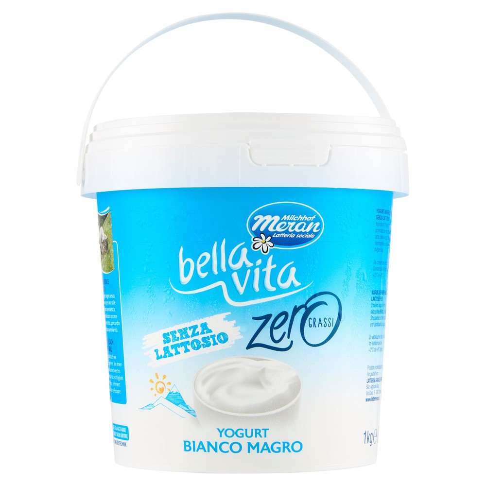 Yogurt Bianco Magro Senza Lattosio Zero Grassi Bellavita - Foto 1