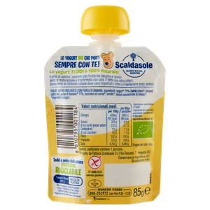 Yogurt Biologico Banana Pouch Teddi - Foto 3