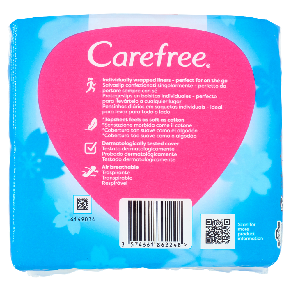 Carefree Cotton Feel Daily On-The-Go Salvaslip 40 Pz - Foto 3