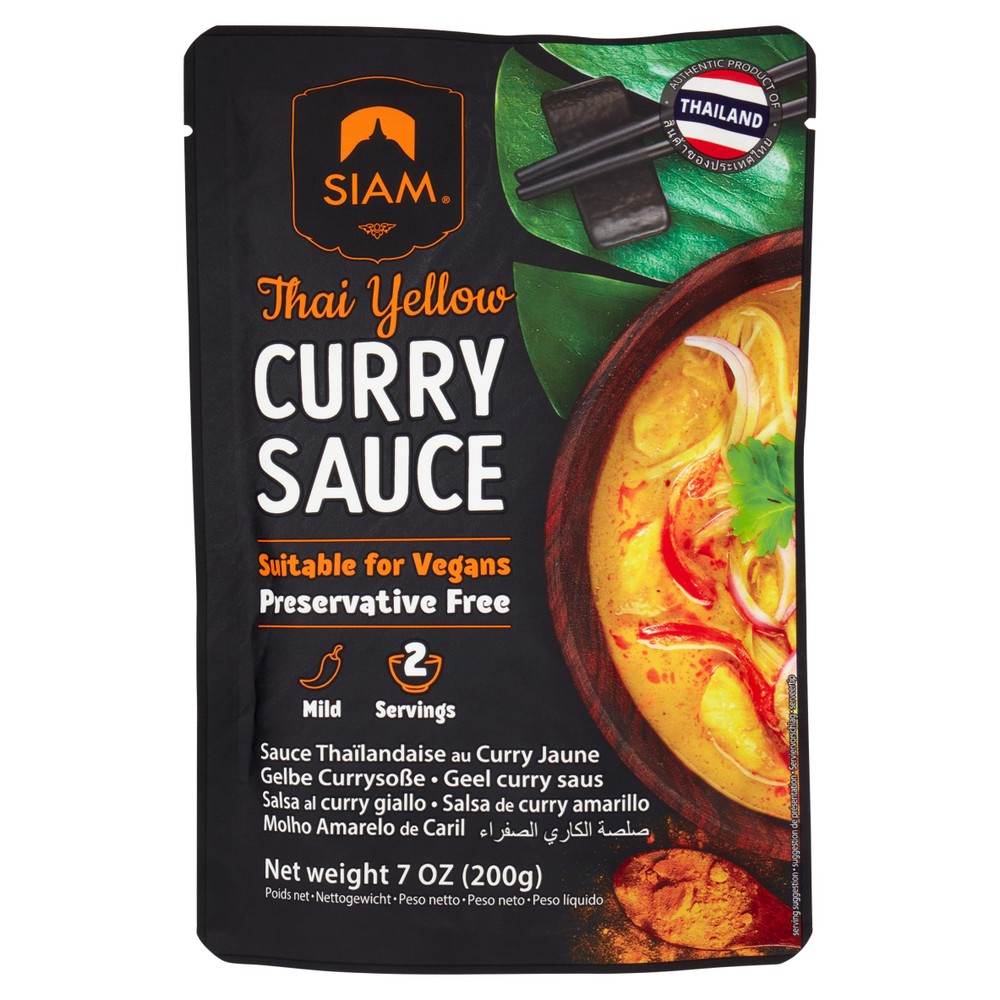 Siam Thai Yellow Curry Sauce 200g - Foto 1