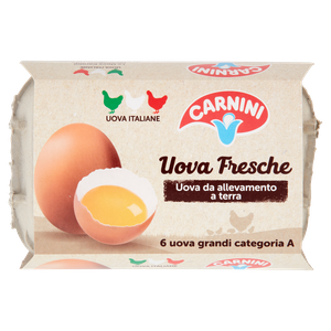 6 Uova Grandi Extra Fresche Allevamento A Terra Carnini