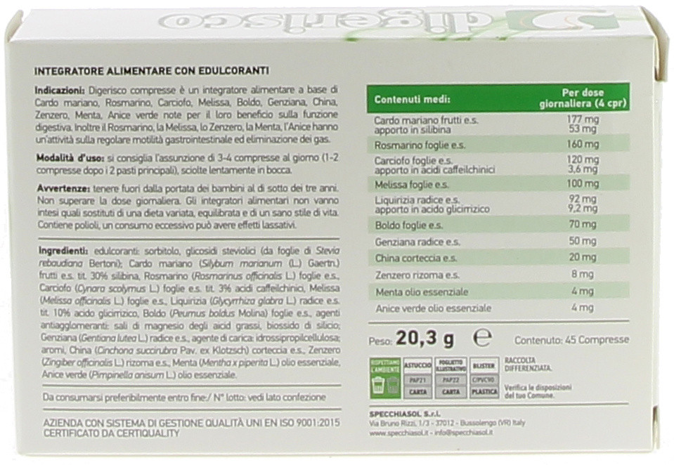 Digerisco Specchiasol Compresse - Foto 2