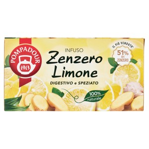 Infuso Zenzero E Limone 20x1,8g Bustine Pompadour - Foto 1