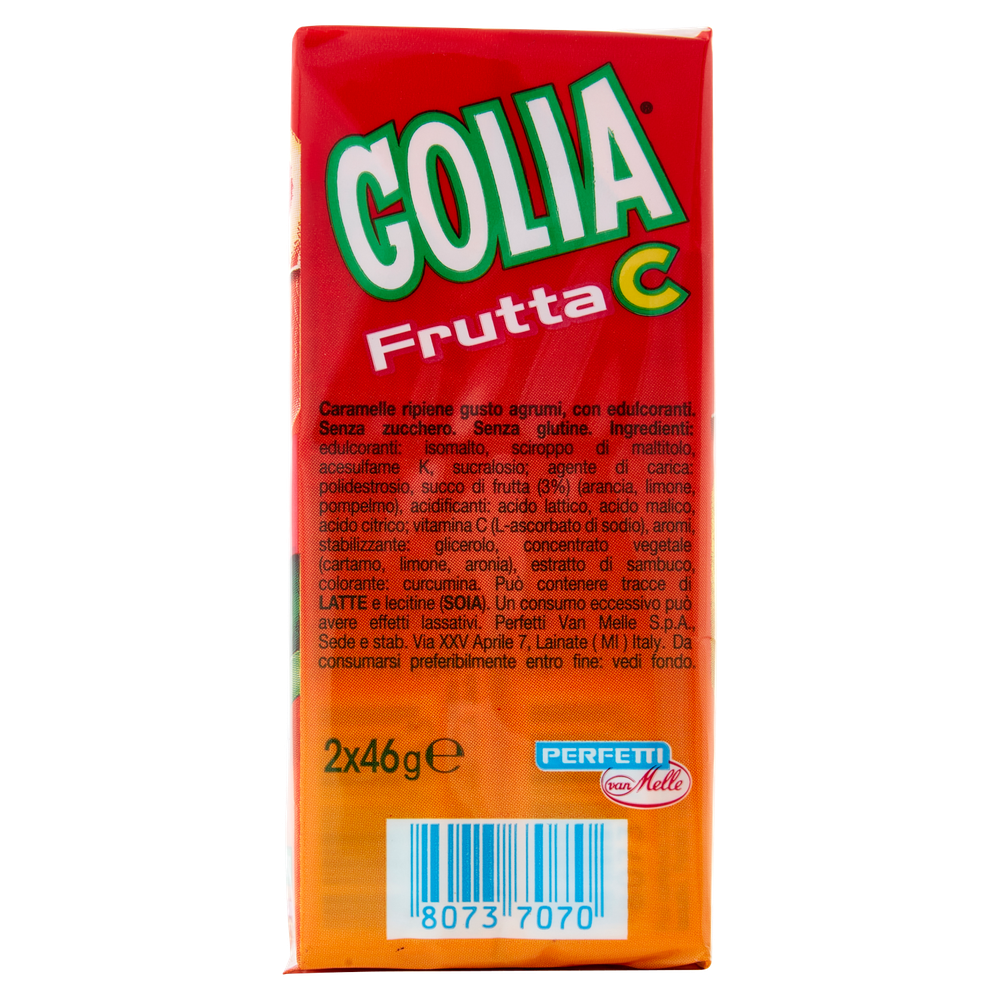 Golia Frutta C Agrumi Caramelle Ripiene Gusto Agrumi 2x46gr