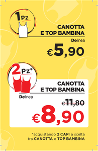 Maglia Intima Bambina Spalla Larga 12/13 Anni Bianco Operato Delinea